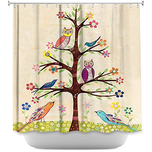 Owl Bird Tree Shower Curtain