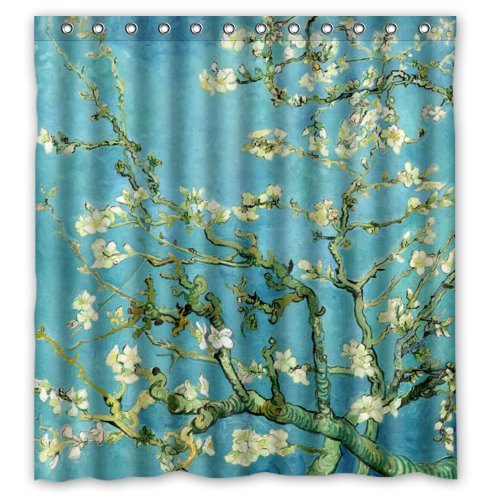 Almond Branches in Bloom by Vincent Van Gogh Shower Curtain