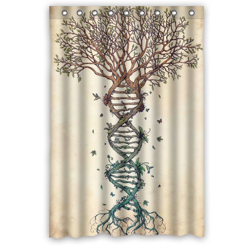 Awesome Art Tree of Life DNA strandf Fabric Shower Curtain