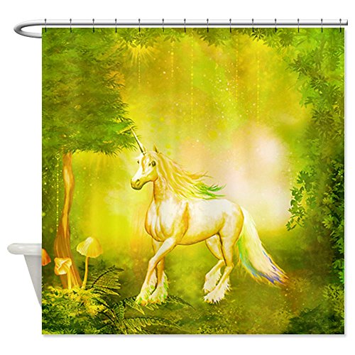 Unicorn in Forest Shower Curtain