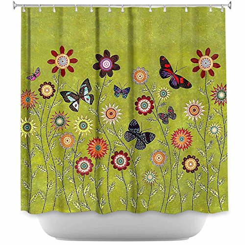 Stylish Bathroom Decor Bohemian Butterflies Shower Curtain