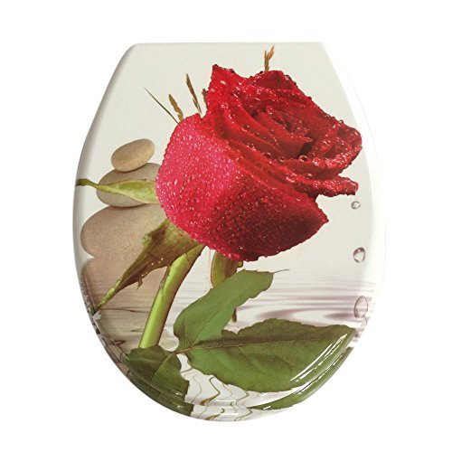 3D RED ROSE Toilet Seat