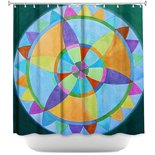 DiaNoche Designs Mandala Pattern Shower Curtains