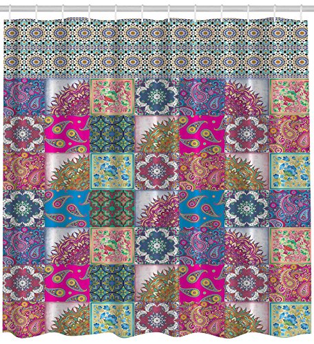 Paisley Mandala Patchwork Quilt Look