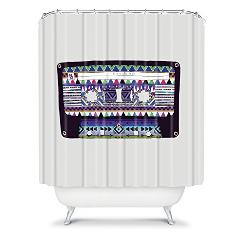 DENY Designs Bianca Green Mix Tape No 10 Shower Curtain